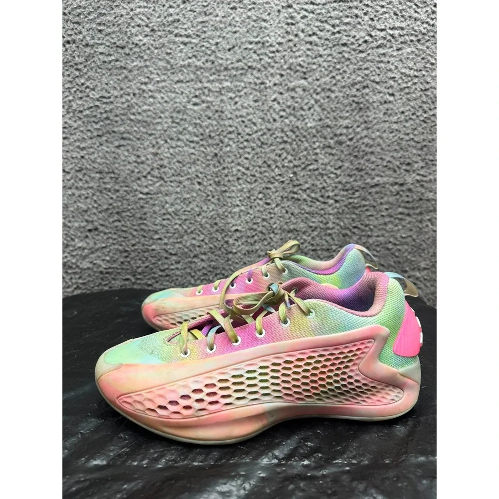 Adidas Anthony Edwards 1 Low Trainers‎ Cloud White Bliss Pink JR3916 Mens 9.5 US